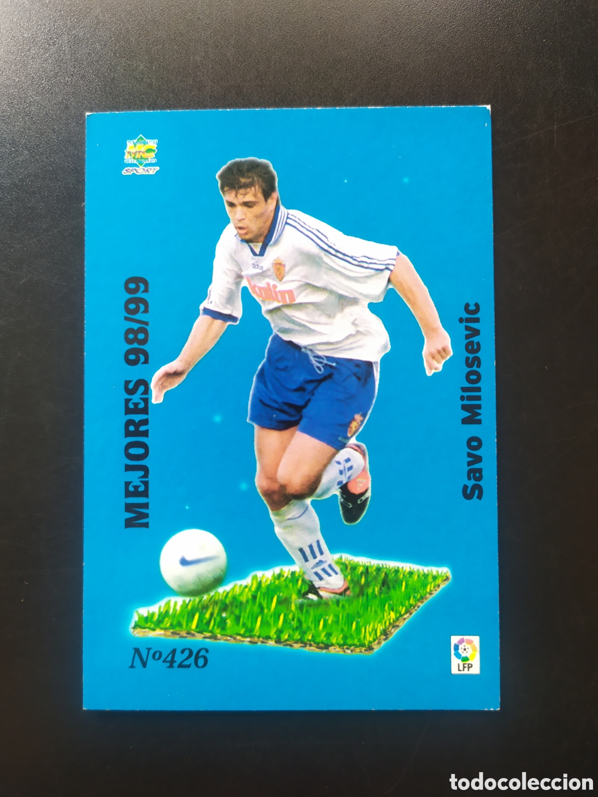 Cromos de F&uacute;tbol: Mundicromo fichas Liga 1999 2000 99 00 Milosevic mejores 98/99 n&deg; 426 Real Zaragoza
