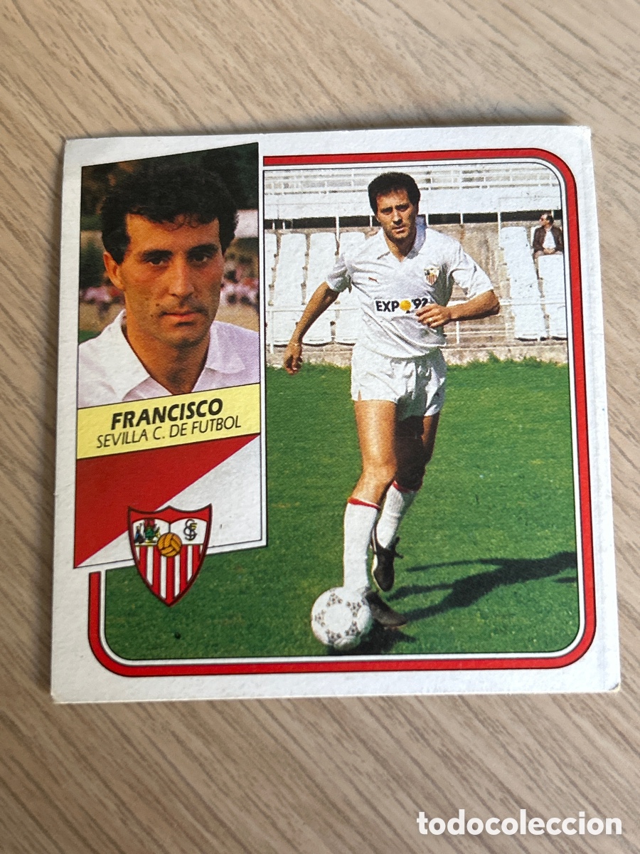 Cromos de F&uacute;tbol: FRANCISCO SEVILLA C. F. LIGA ESTE 1989 1990 89 90 SIN PEGAR NUNCA PEGADO