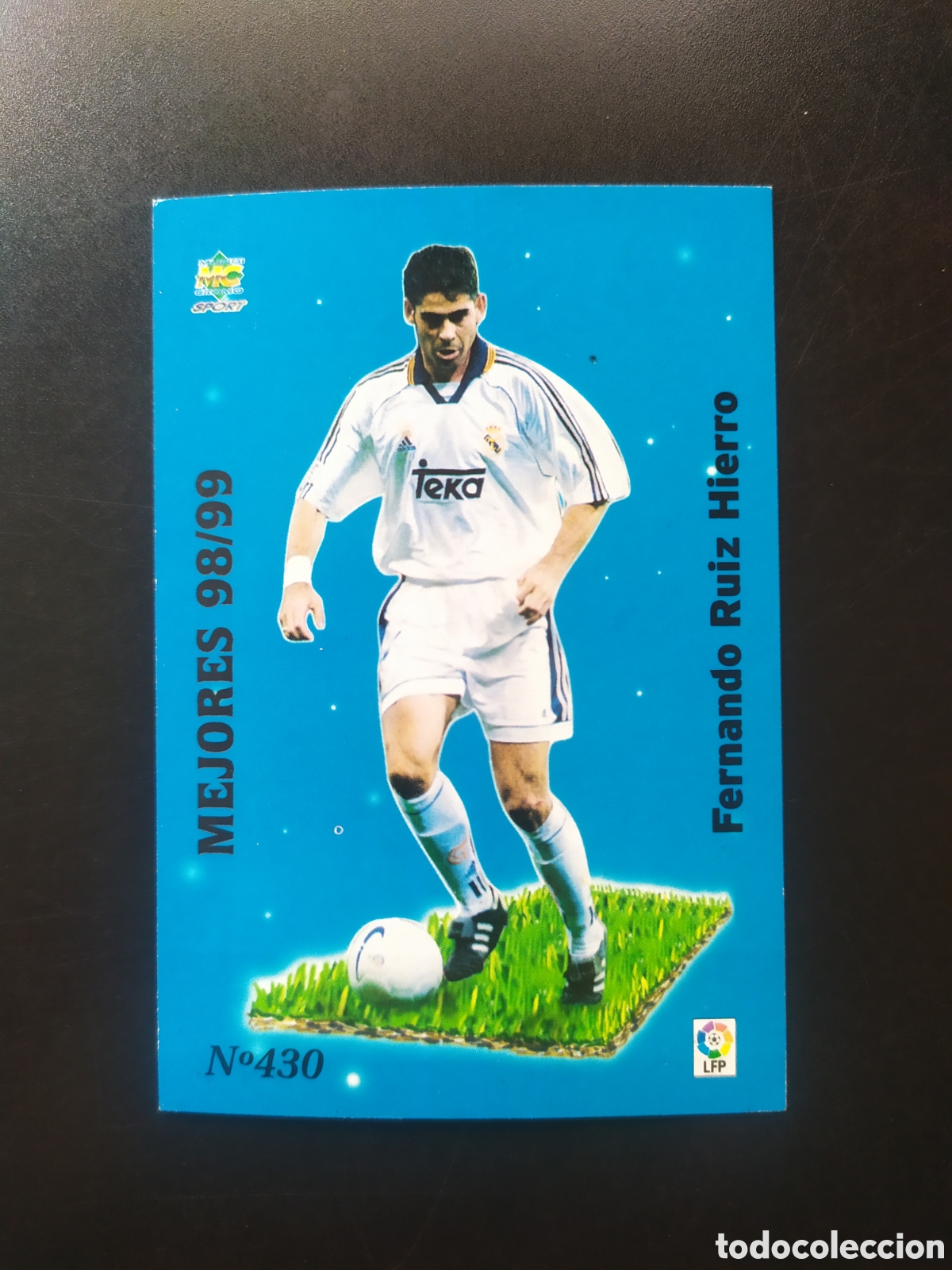 Cromos de F&uacute;tbol: Mundicromo fichas Liga 1999 2000 99 00 Hierro mejores 98/99 n&deg; 430 Real Madrid