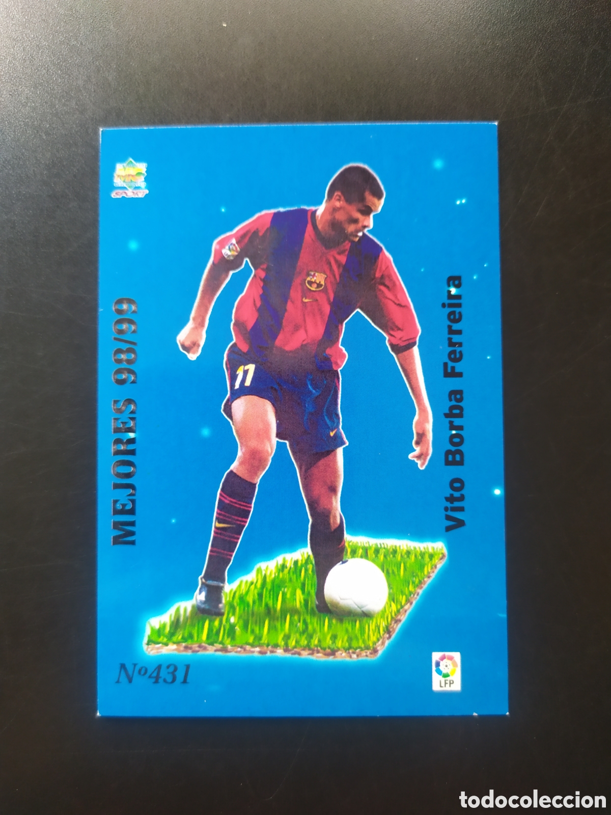 Cromos de F&uacute;tbol: Mundicromo fichas Liga 1999 2000 99 00 Rivaldo mejores 98/99 n&deg; 431 Barcelona