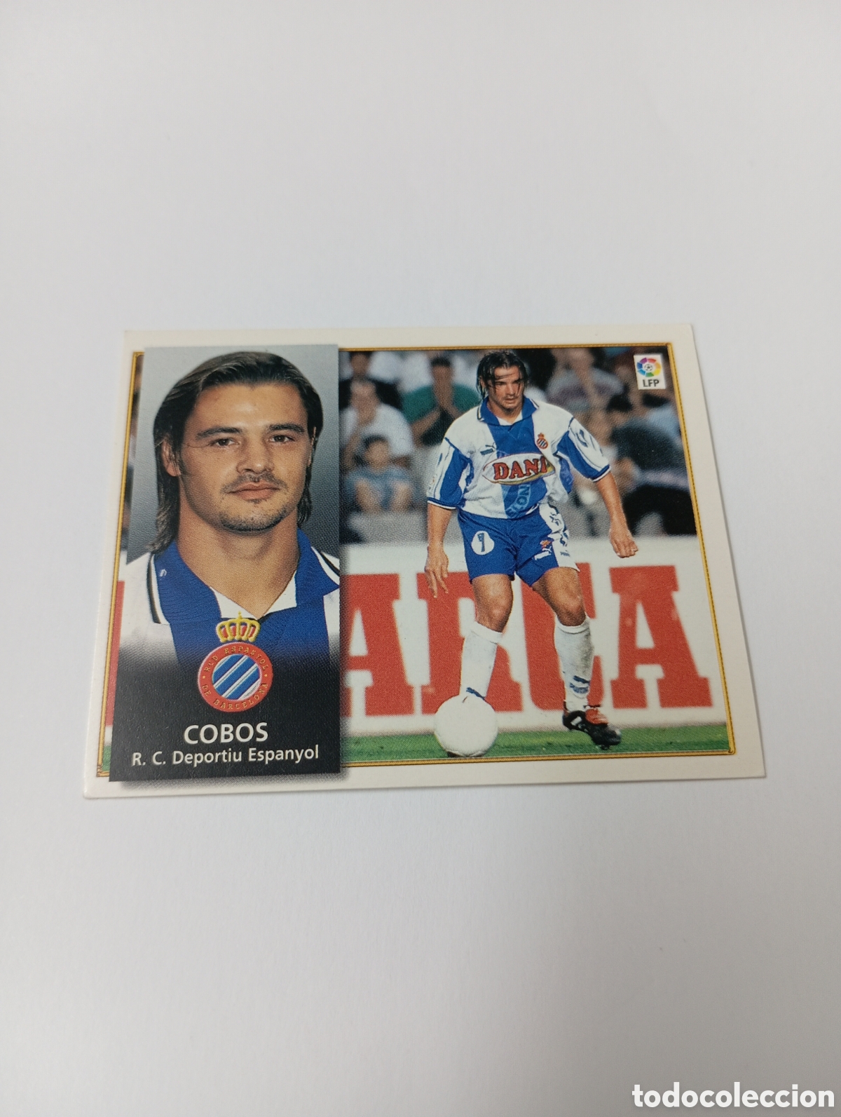 Cromos de F&uacute;tbol: COBOS BAJA Espanyol Espa&ntilde;ol Liga Este 1998 1999 NUEVO SIN PEGAR 98 99