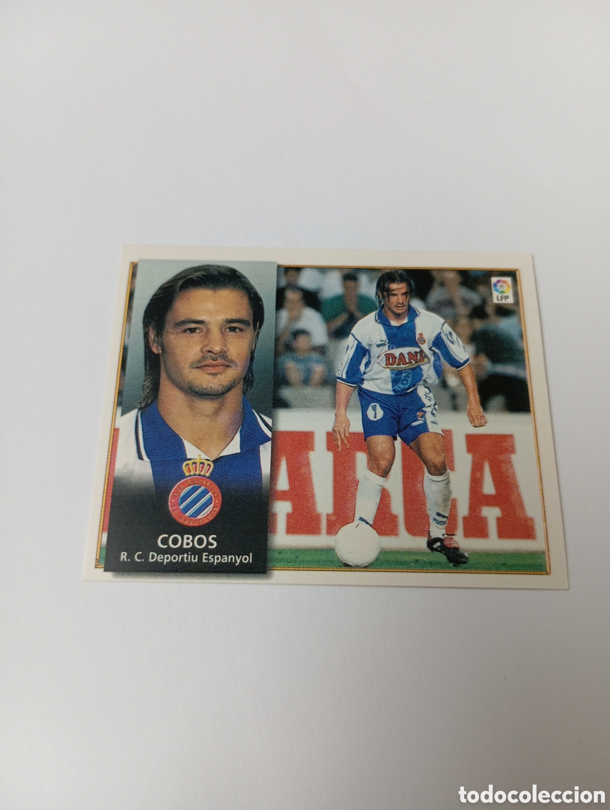 Cromos de F&uacute;tbol: COBOS BAJA Espanyol Espa&ntilde;ol Liga Este 1998 1999 NUEVO SIN PEGAR 98 99