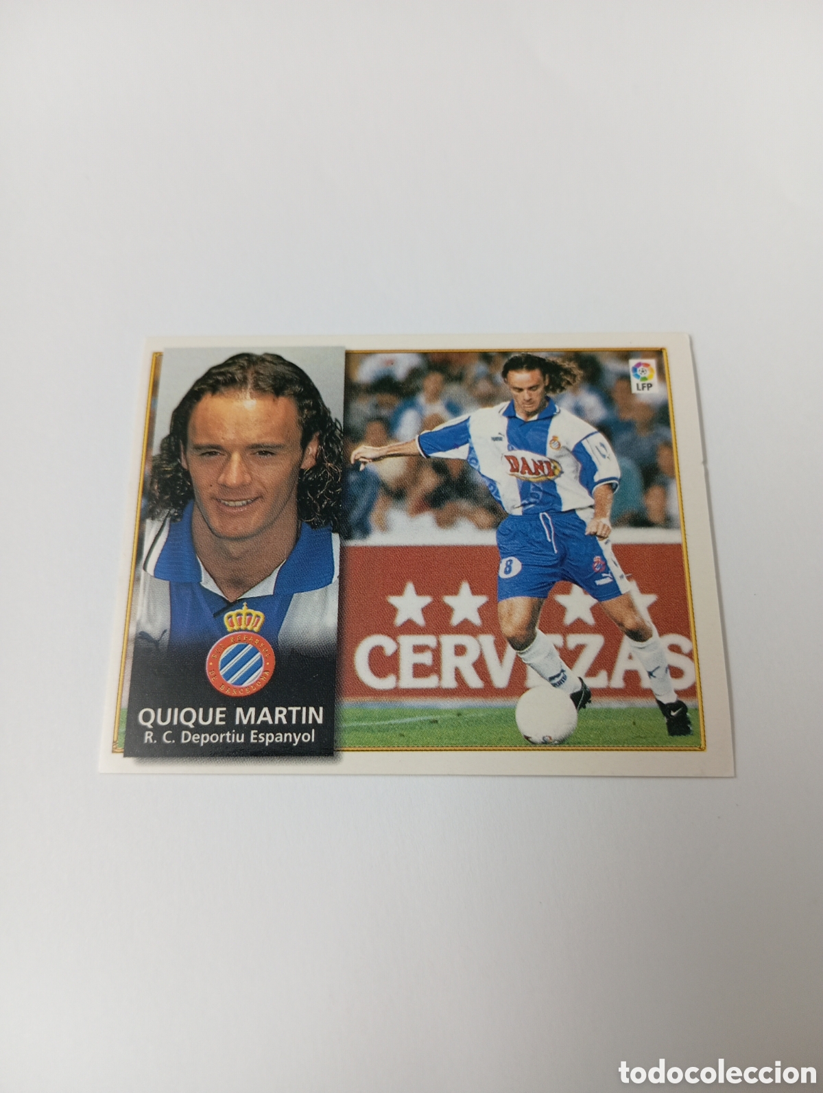 Cromos de F&uacute;tbol: QUIQUE MART&Iacute;N Espanyol Espa&ntilde;ol Liga Este 1998 1999 NUEVO SIN PEGAR 98 99