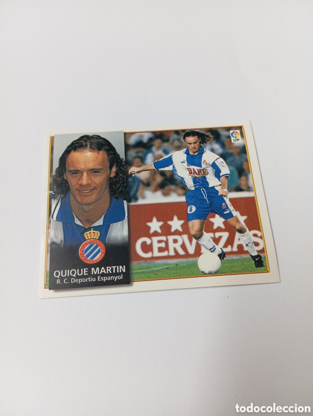 Cromos de F&uacute;tbol: QUIQUE MART&Iacute;N Espanyol Espa&ntilde;ol Liga Este 1998 1999 NUEVO SIN PEGAR 98 99