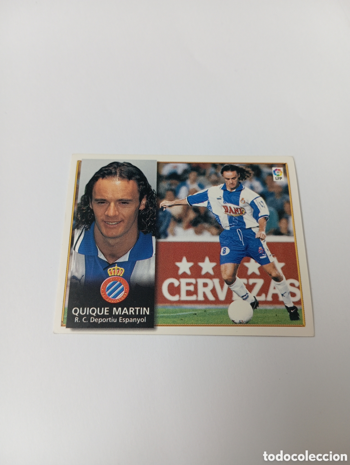 Cromos de F&uacute;tbol: QUIQUE MART&Iacute;N Espanyol Espa&ntilde;ol Liga Este 1998 1999 NUEVO SIN PEGAR 98 99