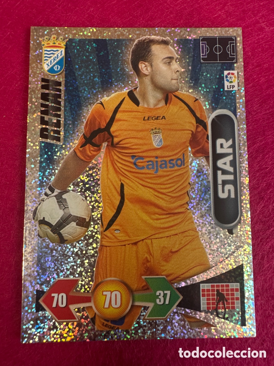 Cromos de F&uacute;tbol: RENAN (XEREZ) STAR-BRILLANTINA GRUESA-ADRENALYN LIGA 2009-2010 09 10 PANINI TRADING CARD