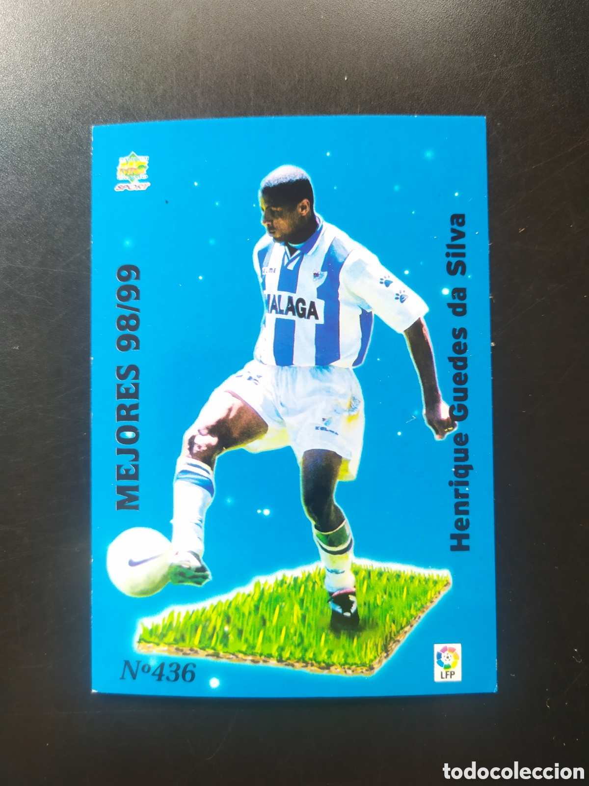 Cromos de F&uacute;tbol: Mundicromo fichas Liga 1999 2000 99 00 Catanha mejores 98/99 n&deg; 436 M&aacute;laga