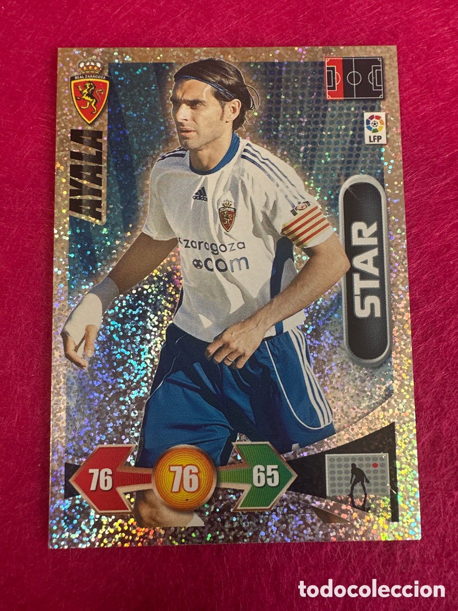 Cromos de F&uacute;tbol: AYALA(ZARAGOZA) STAR-BRILLANTINA GRUESA-ADRENALYN LIGA 2009-2010 09 10 PANINI TRADING CARD