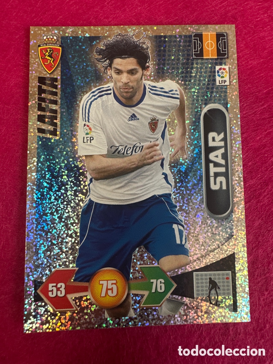 Cromos de F&uacute;tbol: LAFITA (ZARAGOZA) STAR-BRILLANTINA GRUESA-ADRENALYN LIGA 2009-2010 09 10 PANINI TRADING CARD