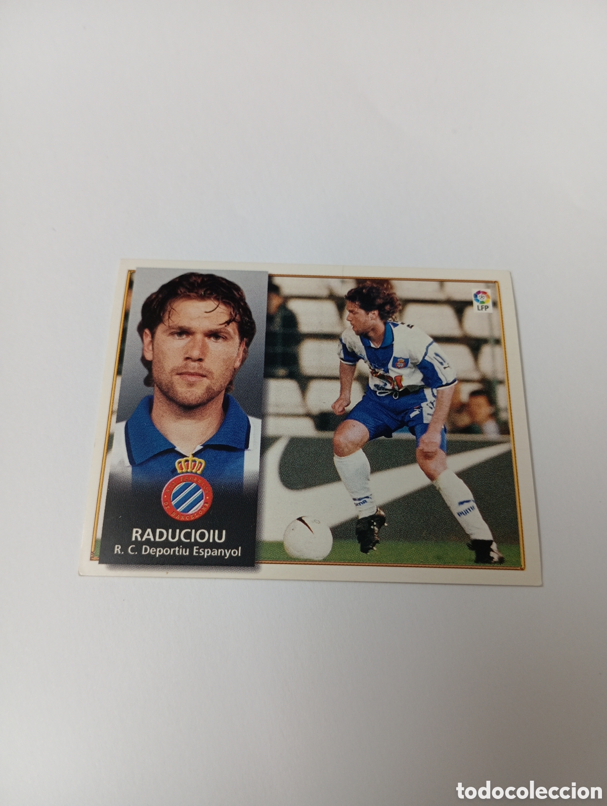 Cromos de F&uacute;tbol: RADUCIOIU Espanyol Espa&ntilde;ol Liga Este 1998 1999 NUEVO SIN PEGAR 98 99