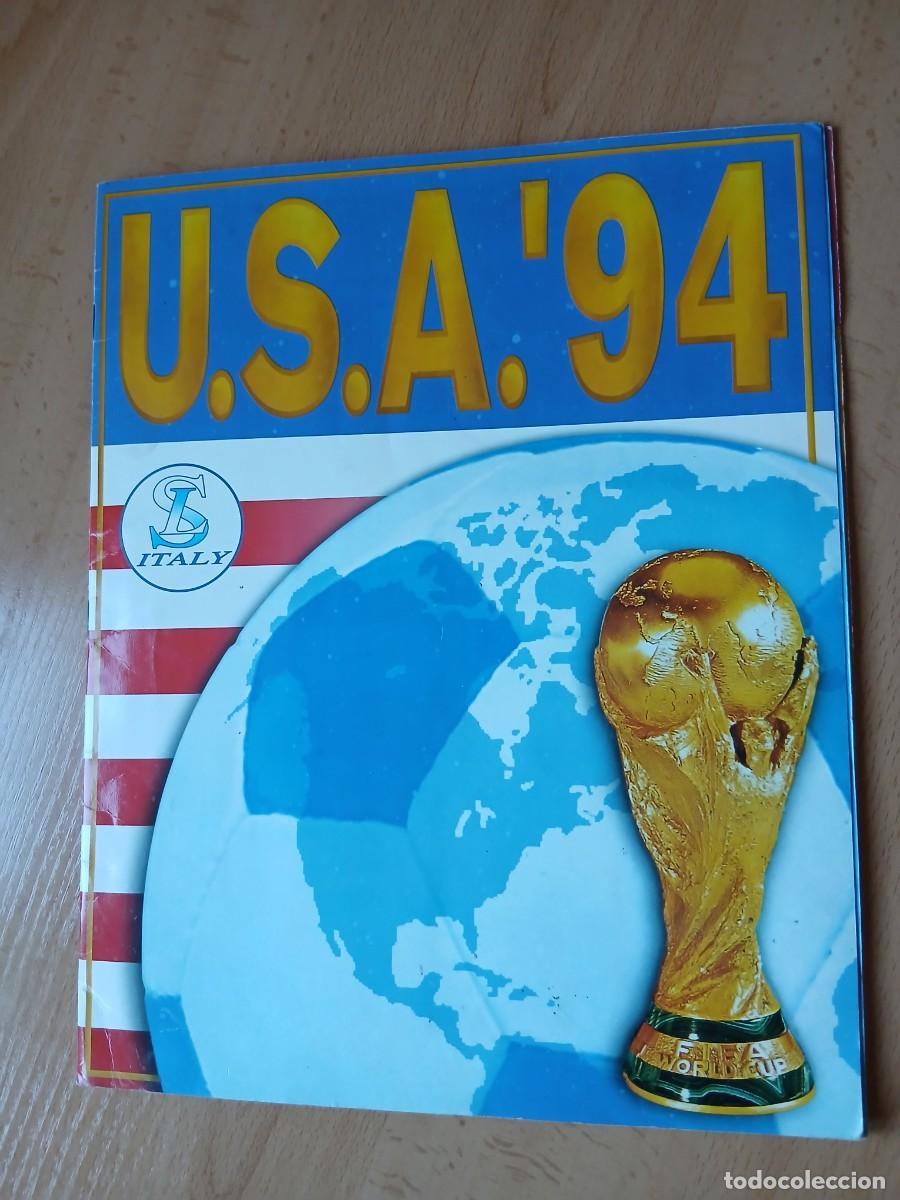 Cromos de F&uacute;tbol: Album de colecci&oacute;n de cromos del Mundial de Futbol USA 94, faltan 103 cromos de los 366 que ser&iacute;an l