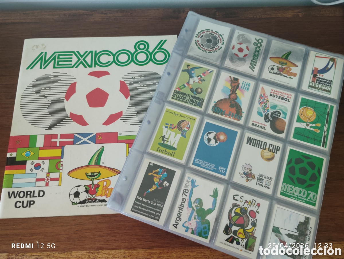 Cartes &agrave; collectionner de Football: Colecci&oacute;n completa M&eacute;xico 86 panini,sin album