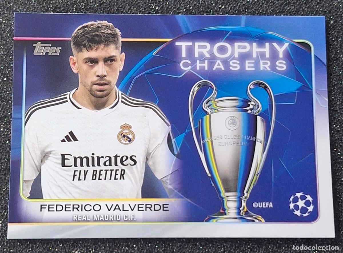 Cromos de F&uacute;tbol: Federico Valverde Real Madrid Topps Champions League Soccer Trophy Chasers