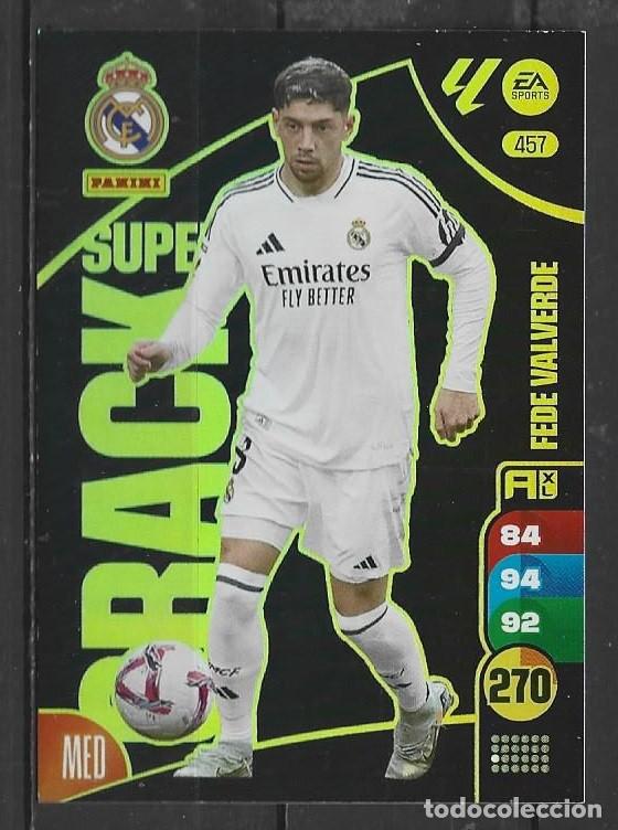 Cromos de F&uacute;tbol: Adrenalyn 24/25 - Fede Valverde - N&ordm; 457 - R. Madrid ( Super Crack )