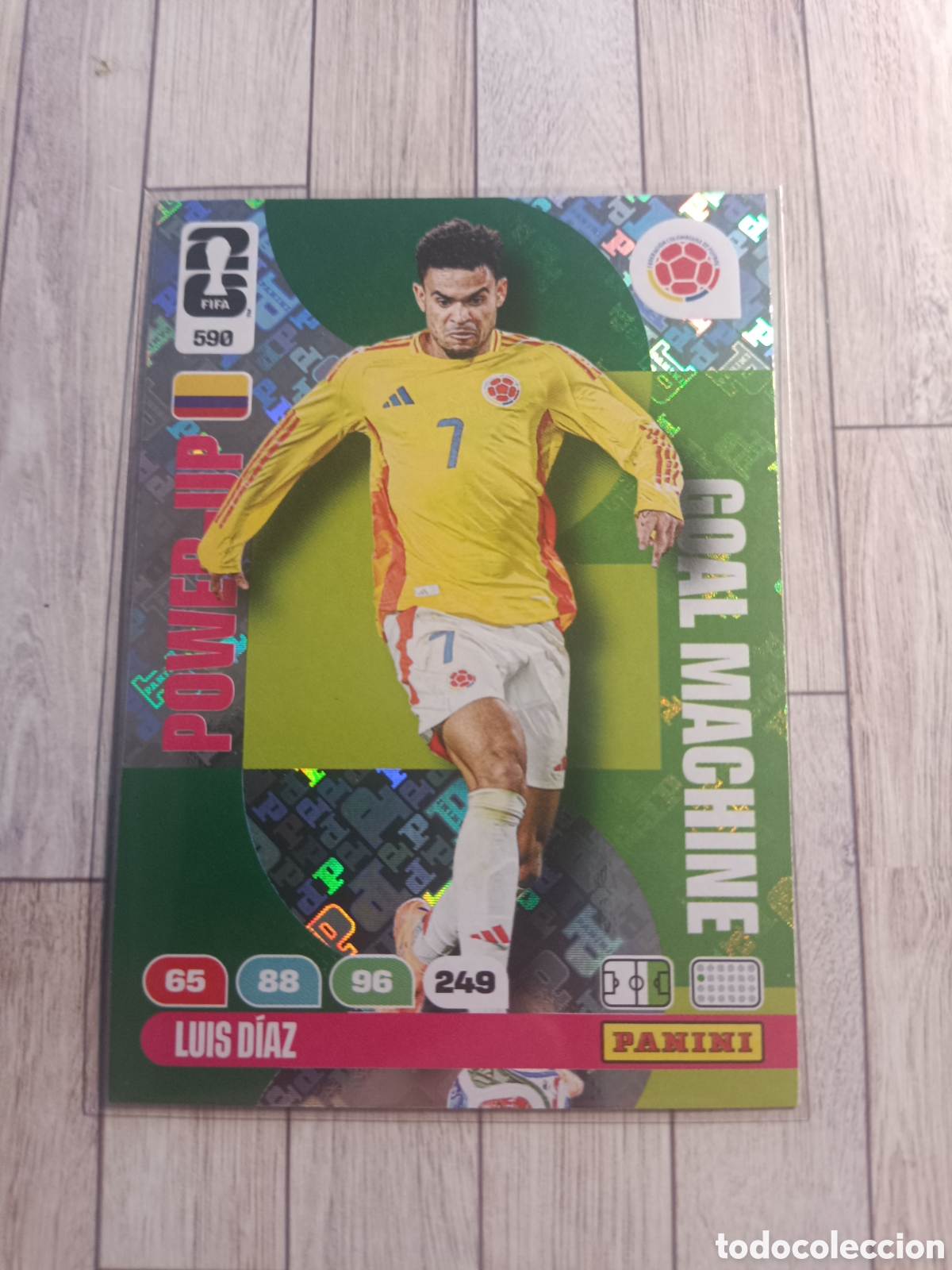 Cromos de F&uacute;tbol: 590 LUIS DIAZ COLOMBIA GOAL MACHINE ADRENALYN XL MUNDIAL WORLD CUP 2026 PANINI 26