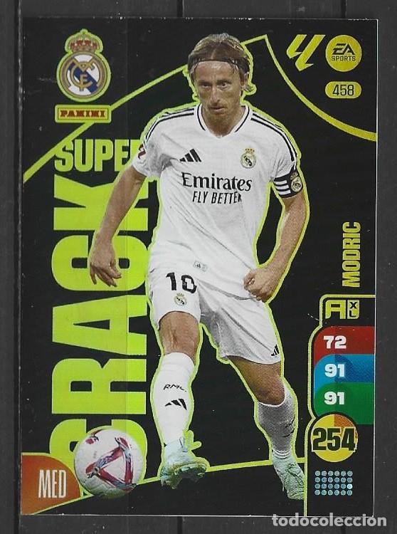 Cromos de F&uacute;tbol: Adrenalyn 24/25 - Modric - N&ordm; 458 - R. Madrid ( Super Crack )