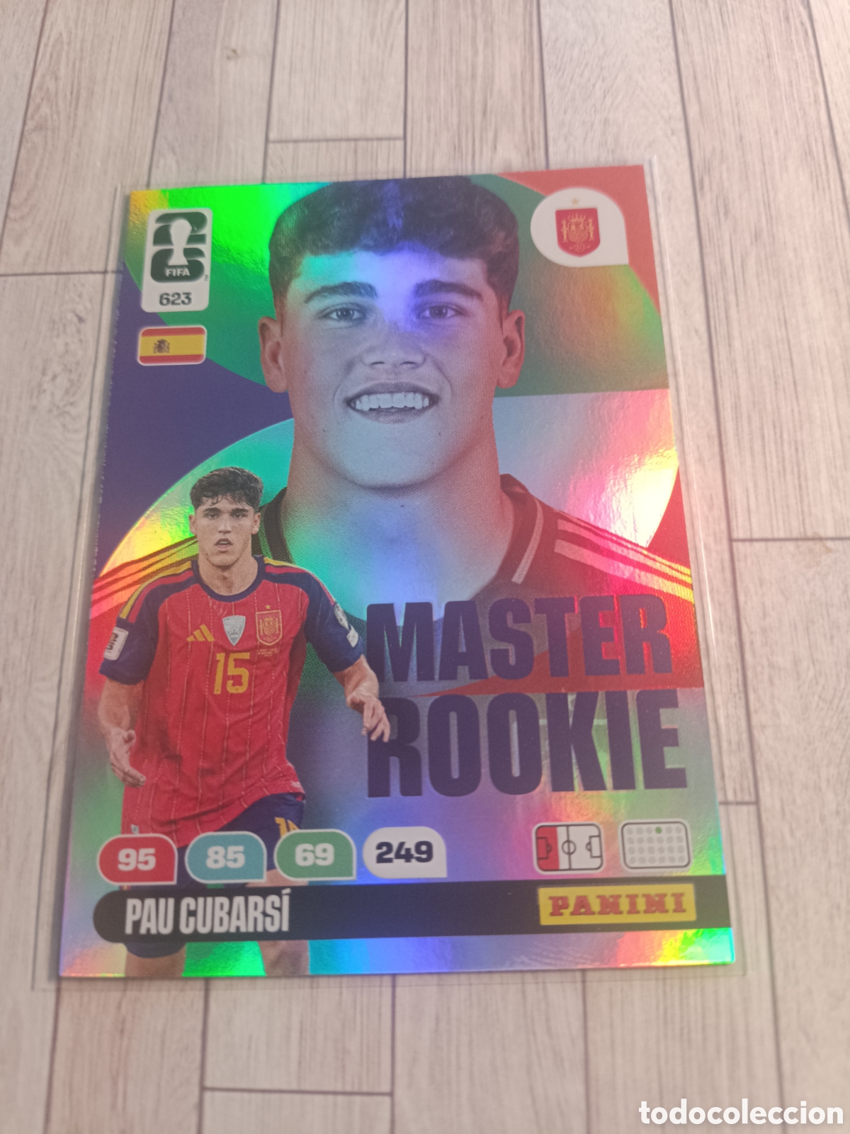 Cromos de F&uacute;tbol: 623 PAU CUBARSI ESPA&Ntilde;A MASTER ROOKIE ADRENALYN XL MUNDIAL WORLD CUP 2026 PANINI 26