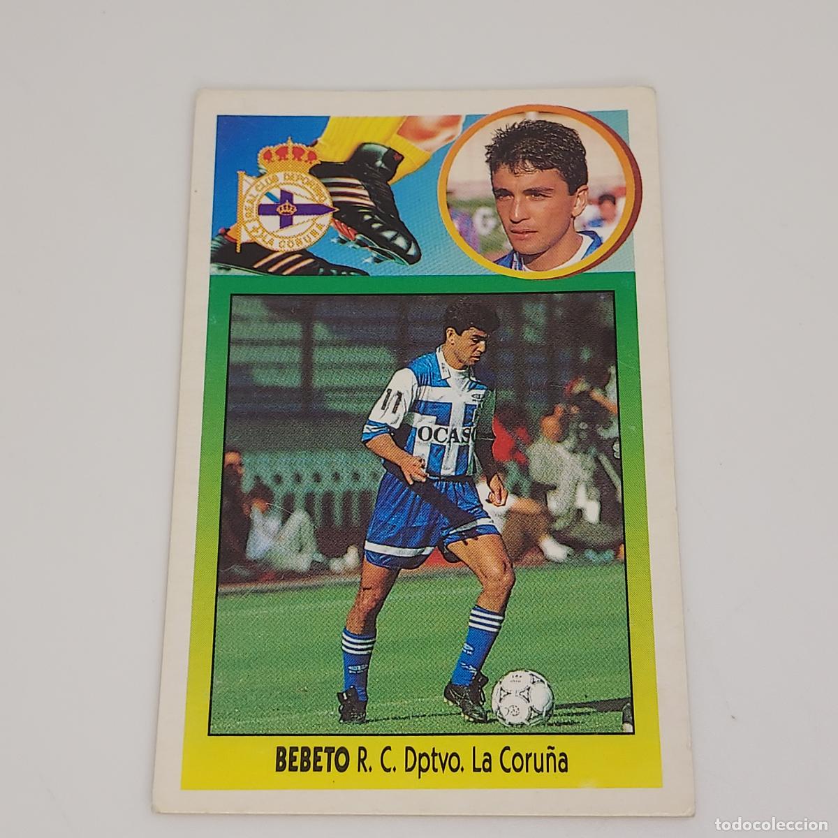 Cromos de F&uacute;tbol: CROMO BEBETO DEPORTIVO DE LA CORU&Ntilde;A 1993 1994 93 94 EDICIONES ESTE CARTON SIN PEGAR