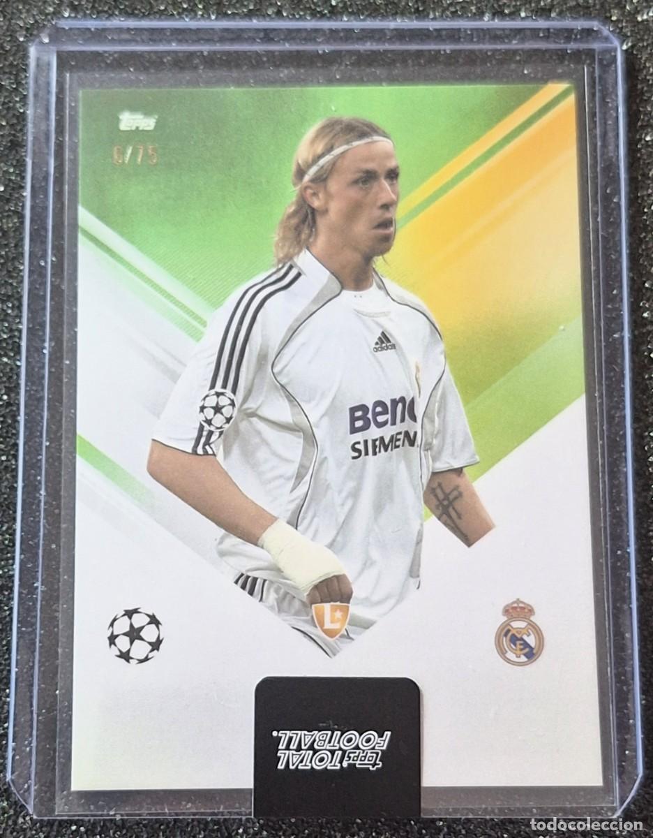 Cromos de F&uacute;tbol: Jose Maria Gutierrez Guti Real Madrid Topps Total Football 6/75 Green