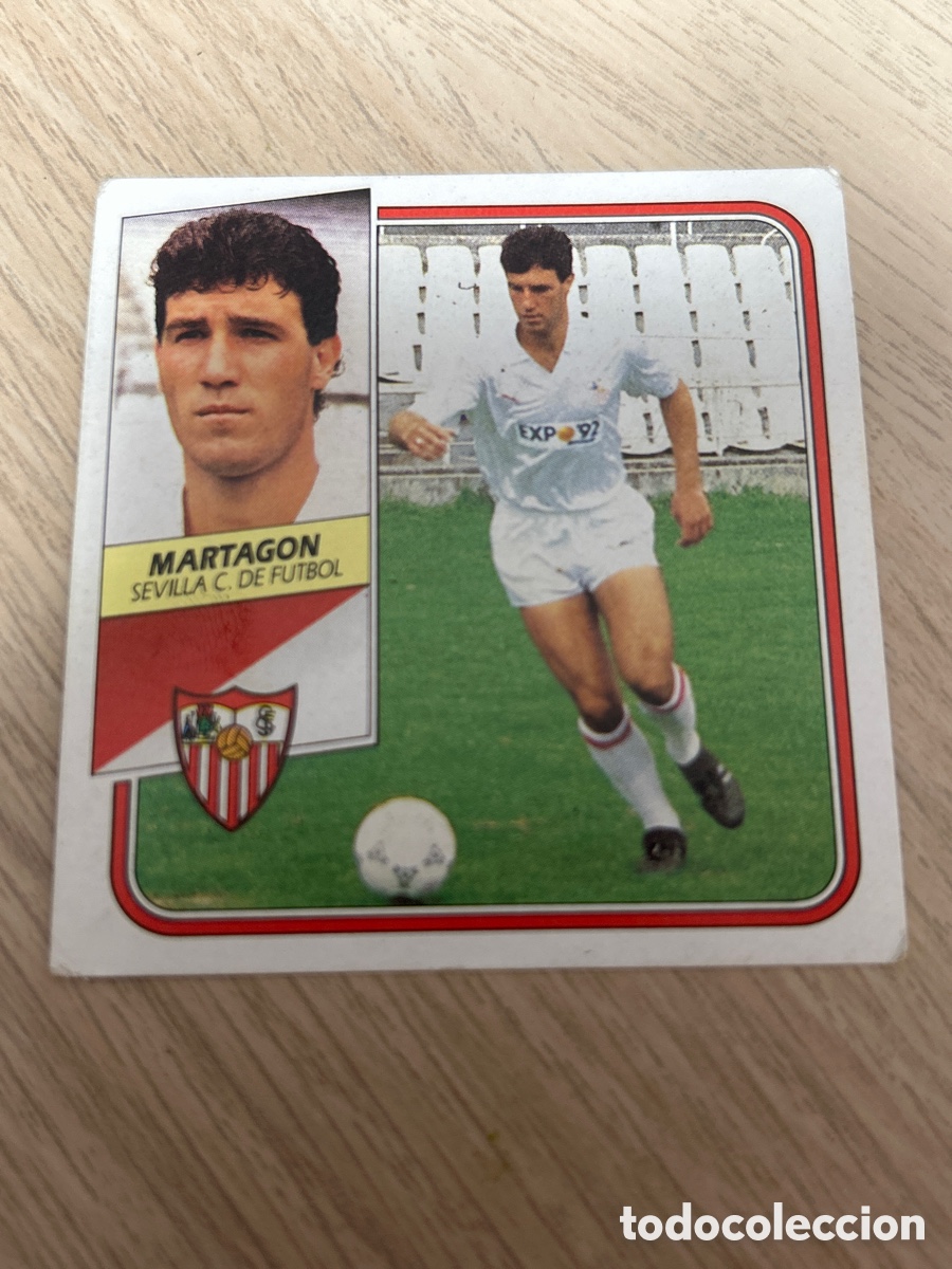 Cartes &agrave; collectionner de Football: MARTAGON SEVILLA C. F. LIGA ESTE 1989 1990 89 90 SIN PEGAR NUNCA PEGADO