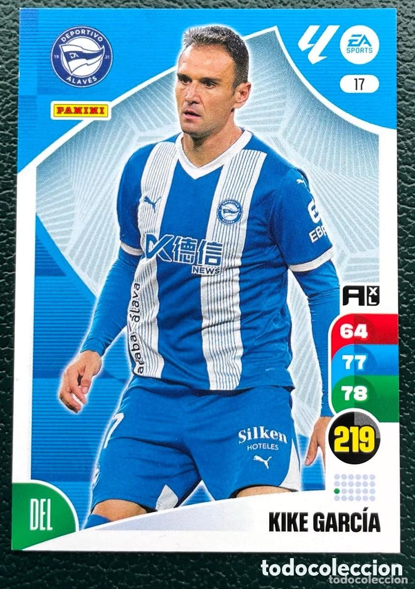 Cartes &agrave; collectionner de Football: 17 KIKE GARCIA DEPORTIVO ALAVES FICHAS ALBUM ADRENALYN XL 2024 2025 24 25