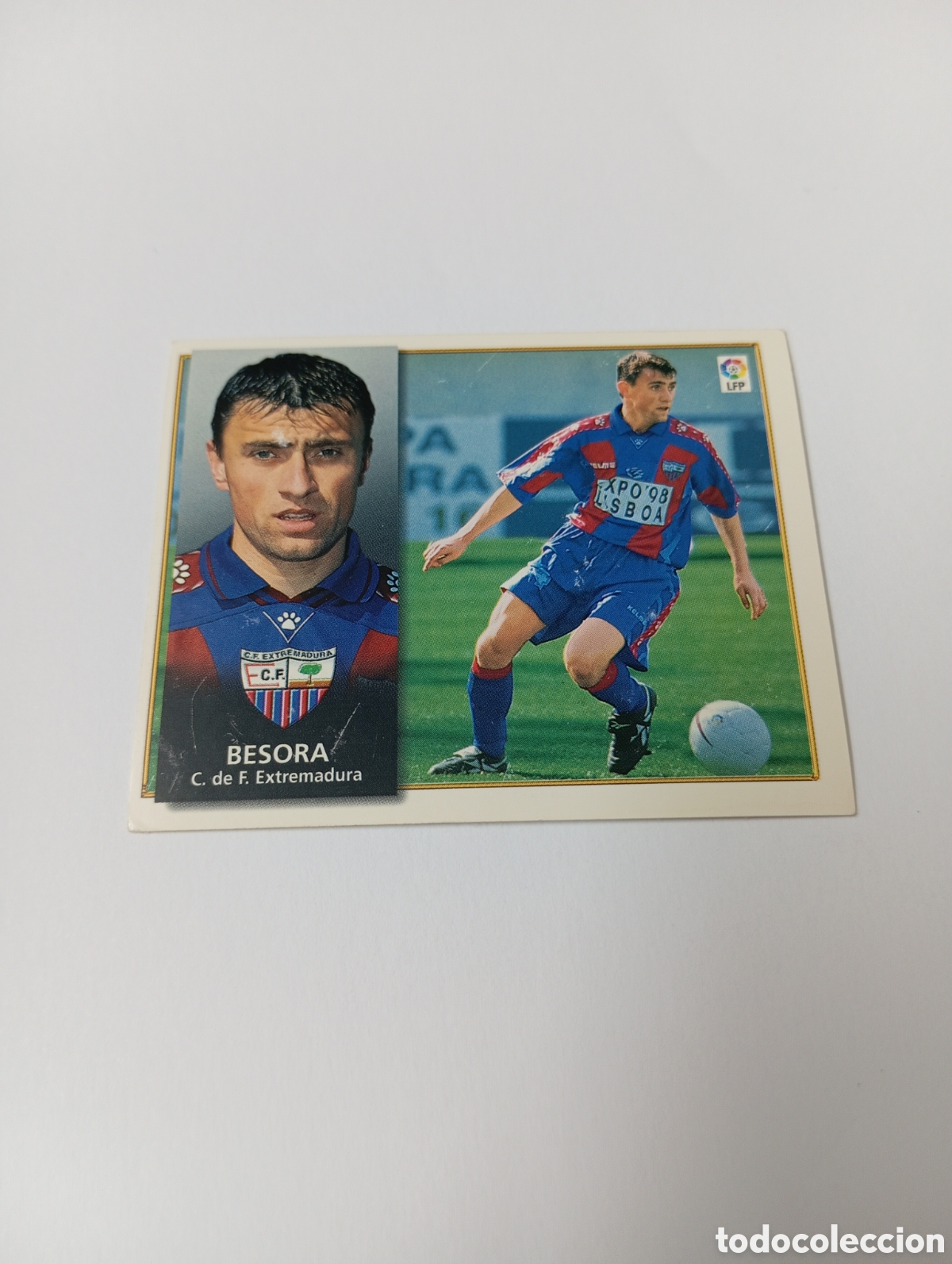 Cromos de F&uacute;tbol: BESORA BAJA Extremadura Liga Este 1998 1999 NUEVO SIN PEGAR 98 99