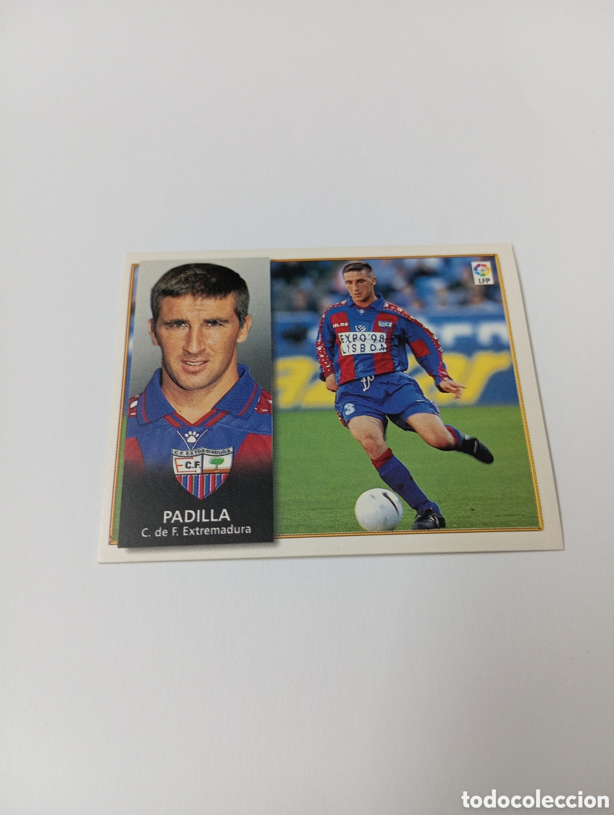 Cromos de F&uacute;tbol: PADILLA Extremadura Liga Este 1998 1999 NUEVO SIN PEGAR 98 99