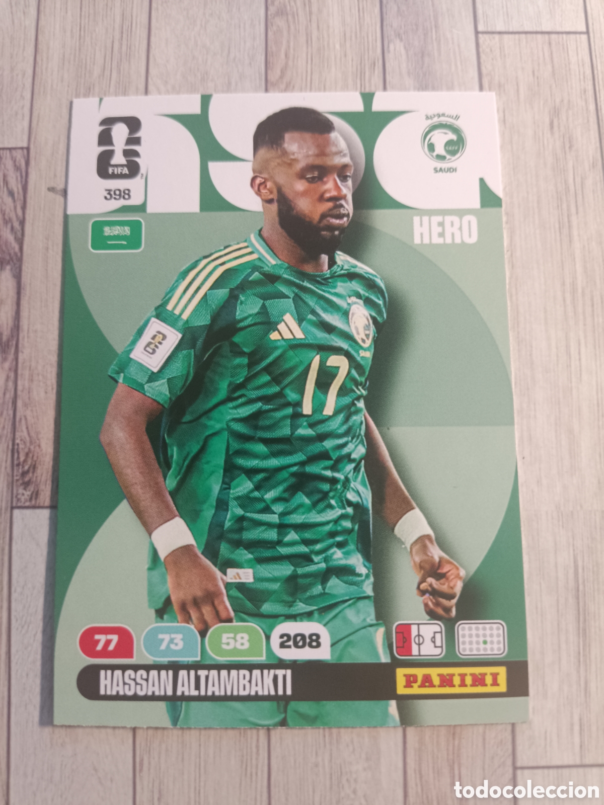 Cromos de F&uacute;tbol: 398 HASSAN ALTAMBAKTI ARABIA SAUDI HERO ADRENALYN XL MUNDIAL WORLD CUP 2026 PANINI 26
