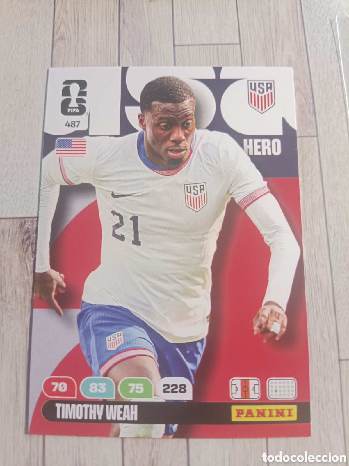 Fu&szlig;ball-Sticker: 487 WEAH USA HERO ADRENALYN XL MUNDIAL WORLD CUP 2026 PANINI 26