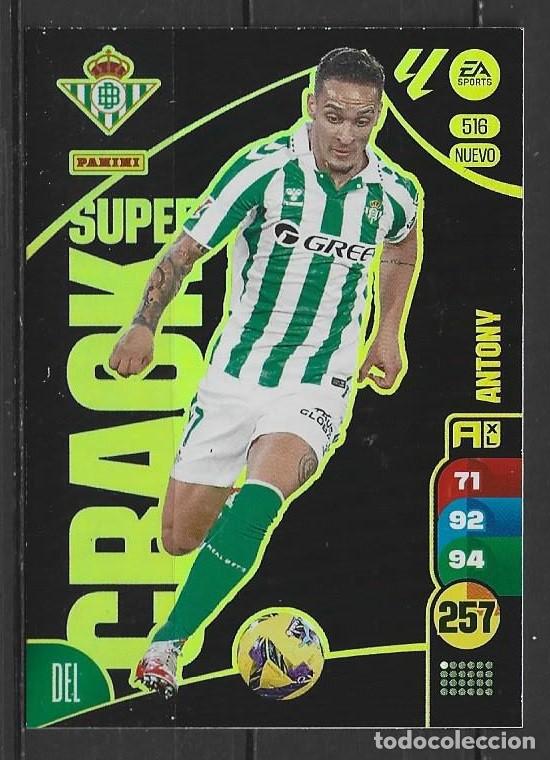 Fu&szlig;ball-Sticker: Adrenalyn 24/25 - Antony - N&ordm; 516 - R. Betis ( Nuevo Super Crack )