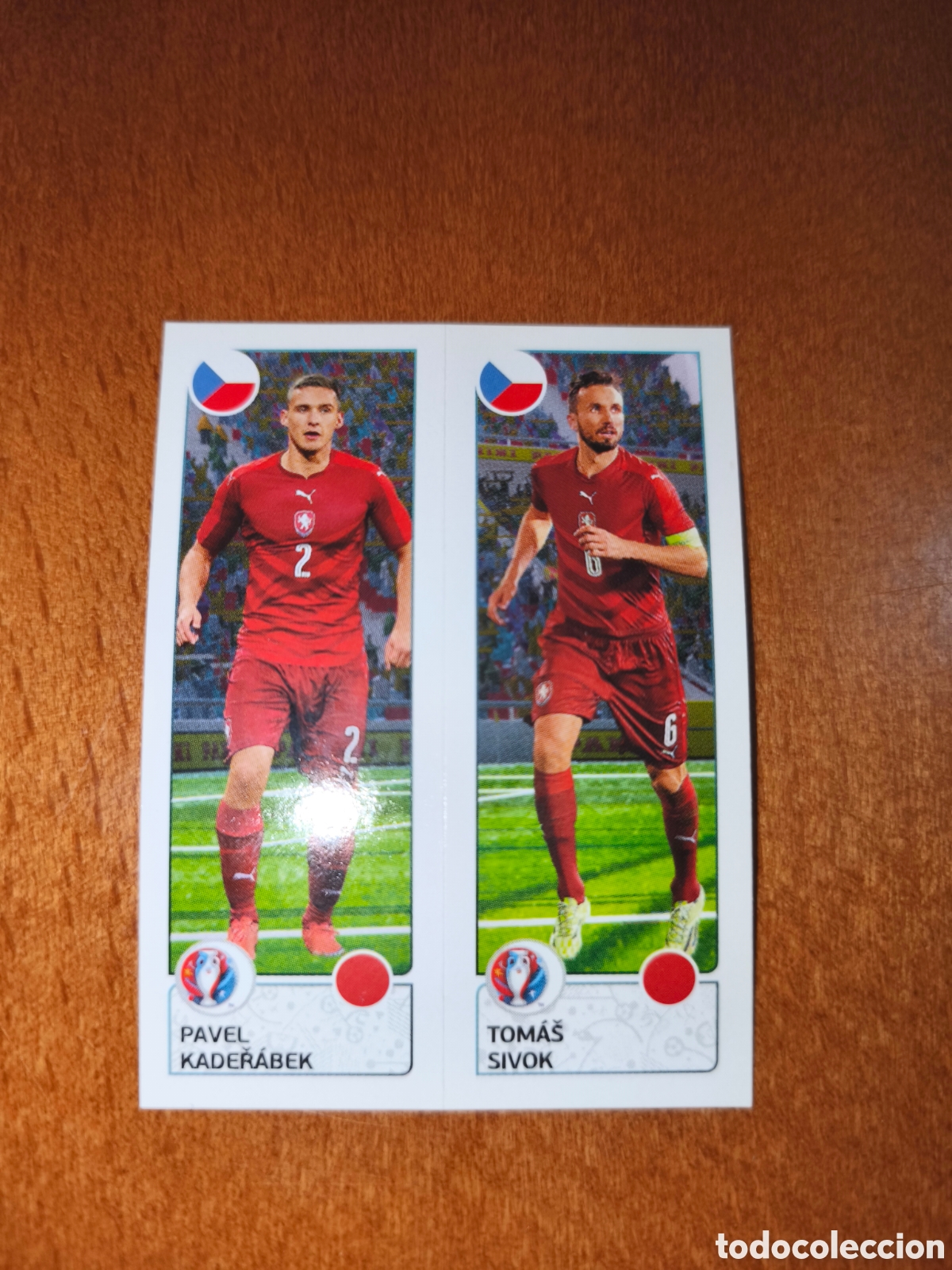Fu&szlig;ball-Sticker: Pavel Kaderabek/Tomas Sivok n&deg;380 UEFA Euro 2016 Republica Checa