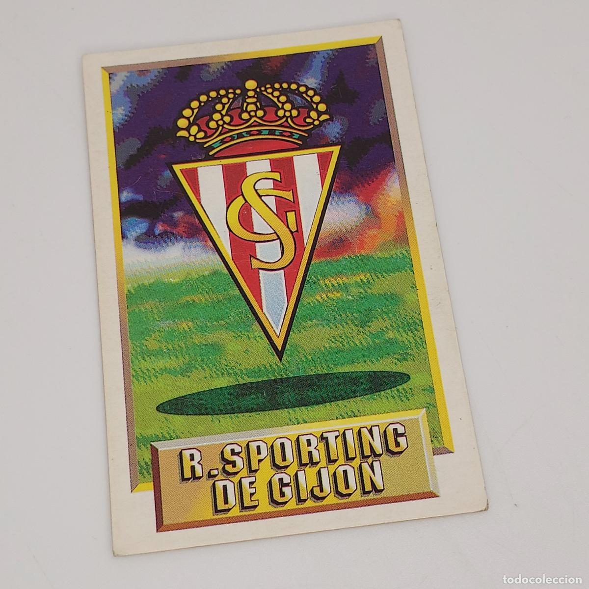 Cartes &agrave; collectionner de Football: CROMO ESCUDO R. SPORTING DE GIJON 1993 1994 93 94 EDICIONES ESTE CARTON SIN PEGAR