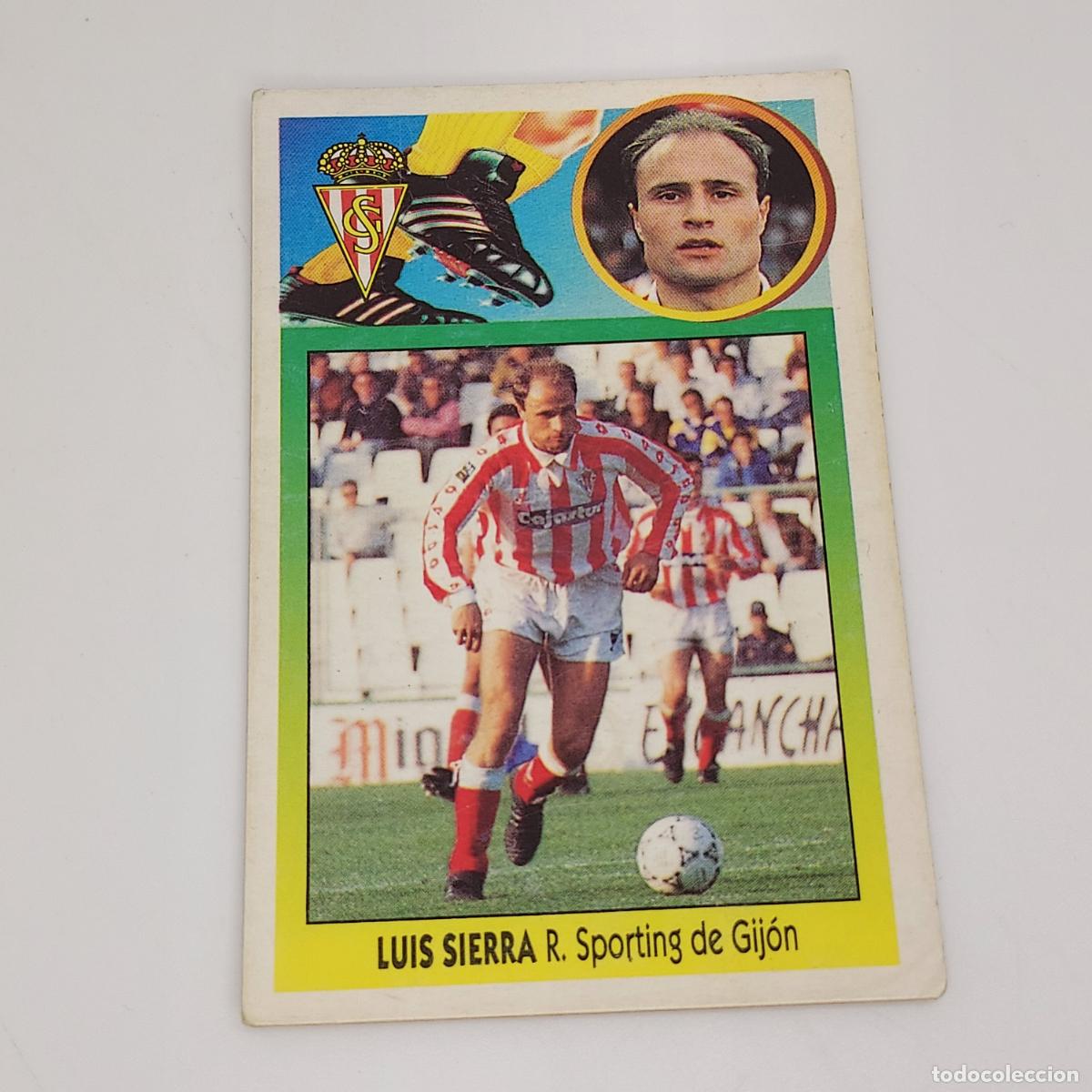 Cromos de F&uacute;tbol: CROMO LUIS SIERRA R. SPORTING DE GIJON 1993 1994 93 94 EDICIONES ESTE CARTON SIN PEGAR