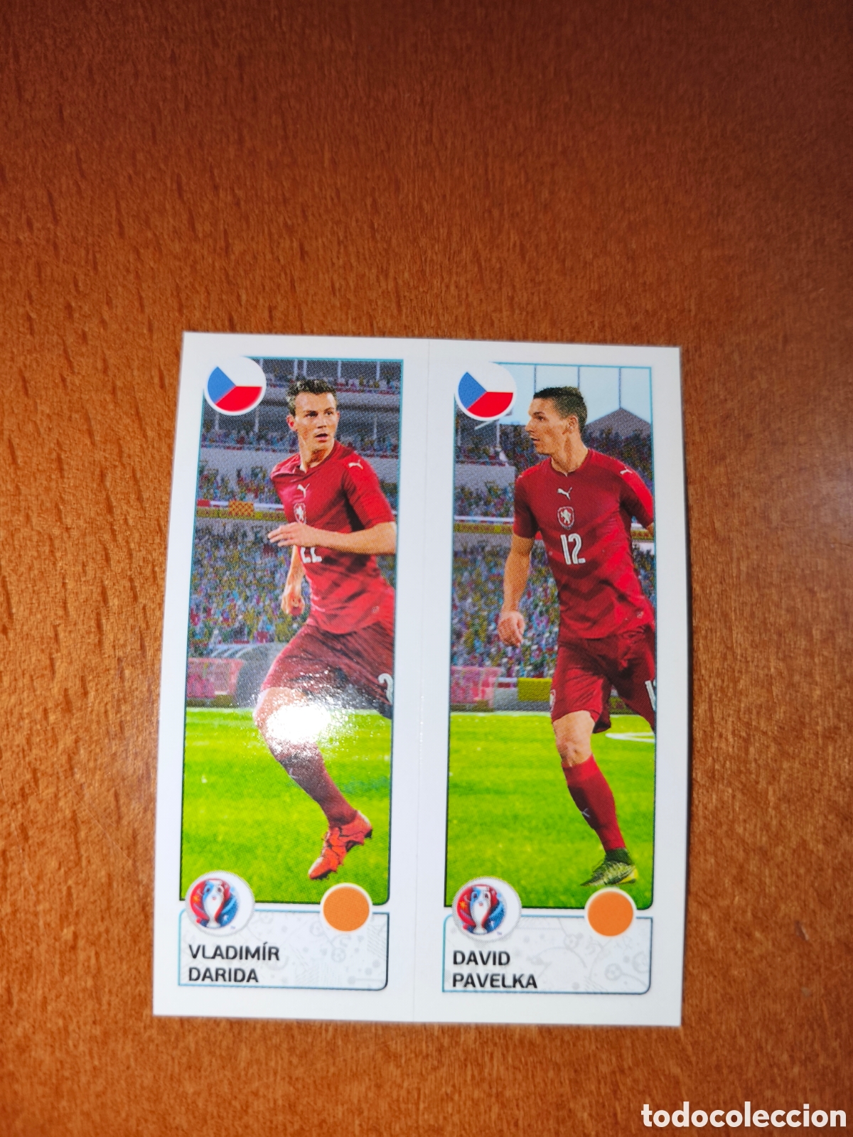 Cromos de F&uacute;tbol: Vladimir Darida/David Pavelka n&deg;382 UEFA Euro 2016 Republica Checa