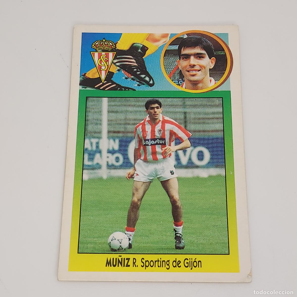 Cromos de F&uacute;tbol: CROMO MU&Ntilde;IZ R. SPORTING DE GIJON 1993 1994 93 94 EDICIONES ESTE CARTON SIN PEGAR