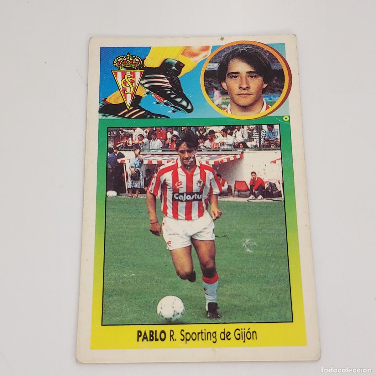 Cromos de F&uacute;tbol: CROMO PABLO R. SPORTING DE GIJON 1993 1994 93 94 EDICIONES ESTE CARTON SIN PEGAR