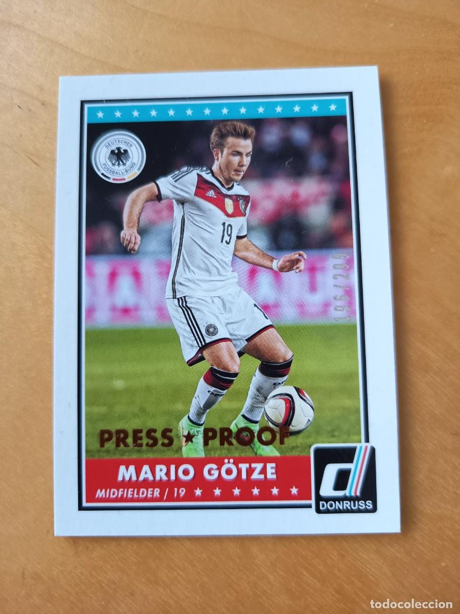Cromos de F&uacute;tbol: GOTZE (ALEMANIA) 196/299 NUMERADA PANINI DONRUSS 2015