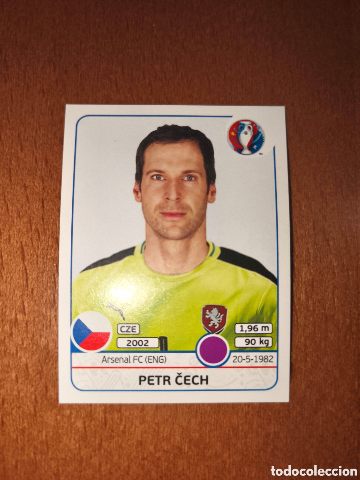 Cromos de F&uacute;tbol: Petr Cech n&deg;385 UEFA Euro 2016 Republica Checa