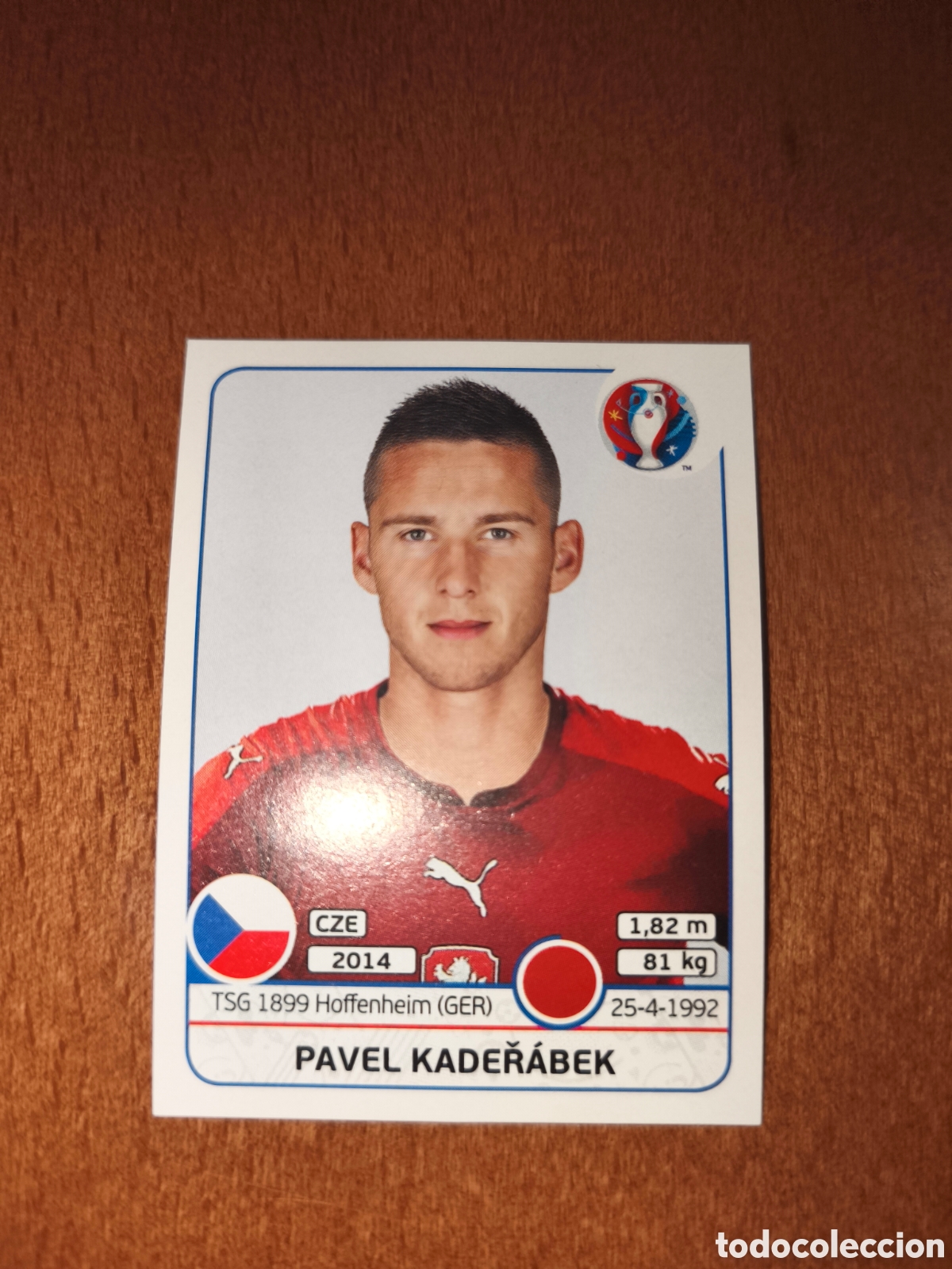Cromos de F&uacute;tbol: Pavel Kaderabek n&deg;386 UEFA Euro 2016 Republica Checa