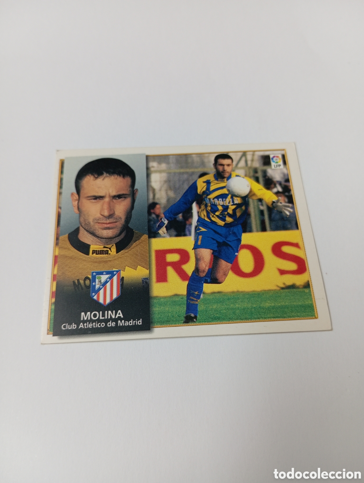 Cromos de F&uacute;tbol: MOLINA Atl&eacute;tico de Madrid Liga Este 1998 1999 NUEVO SIN PEGAR 98 99