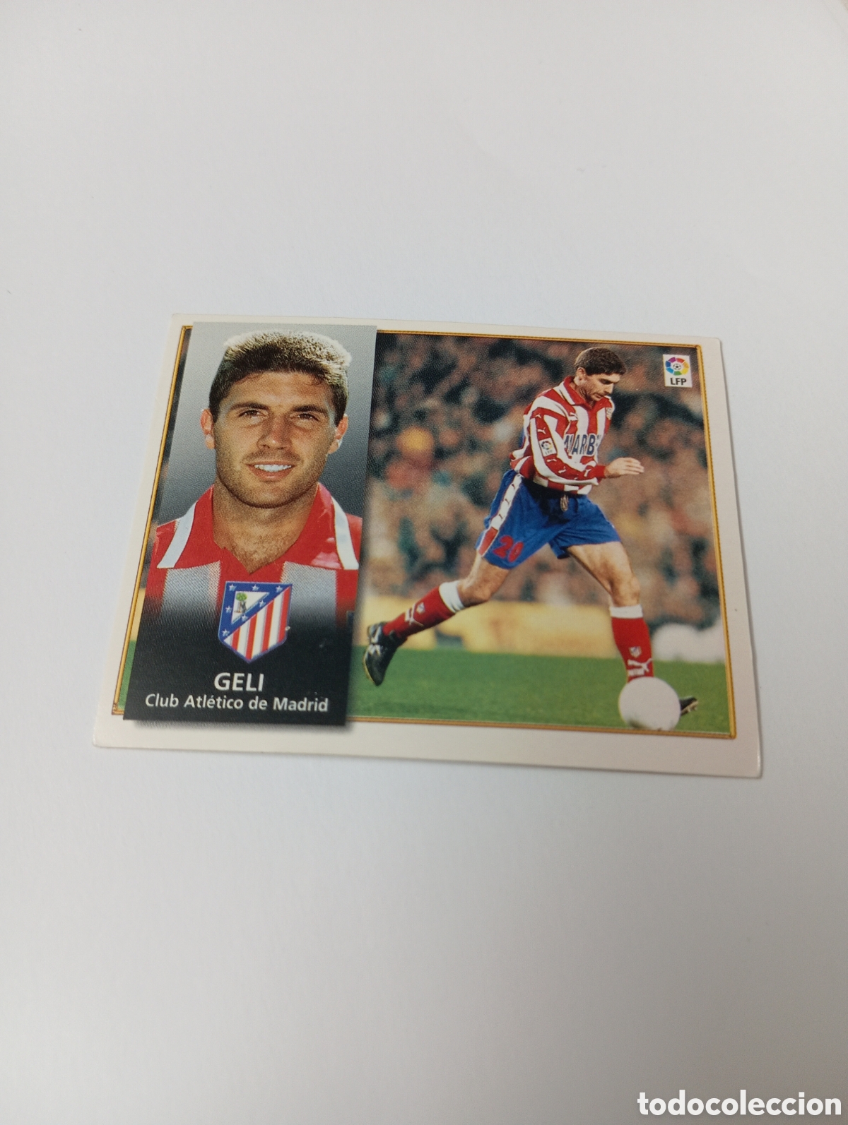 Cromos de F&uacute;tbol: GELI Atl&eacute;tico de Madrid Liga Este 1998 1999 NUEVO SIN PEGAR 98 99