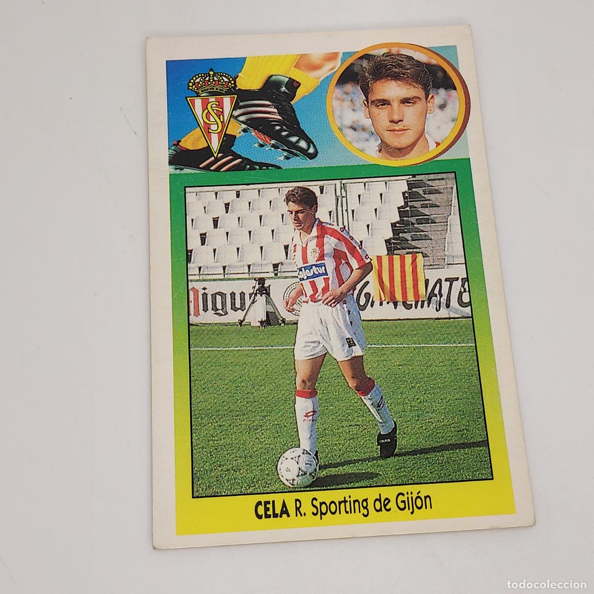 Cromos de F&uacute;tbol: CROMO CELA R. SPORTING DE GIJON 1993 1994 93 94 EDICIONES ESTE CARTON SIN PEGAR
