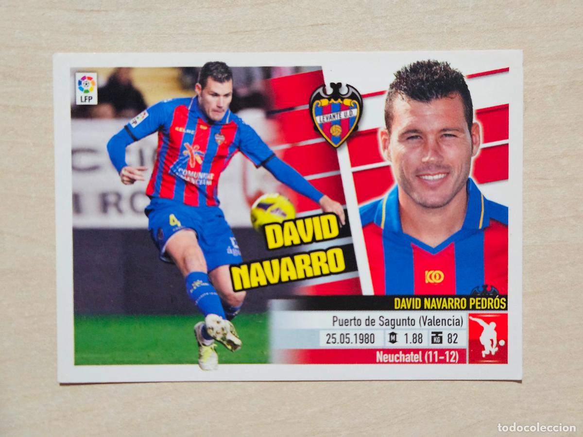 Cromos de F&uacute;tbol: CROMO N&ordm; 4 DAVID NAVARRO - ESTE 2013 14 - 13 14 - CROMO SIN PEGAR - LEVANTE