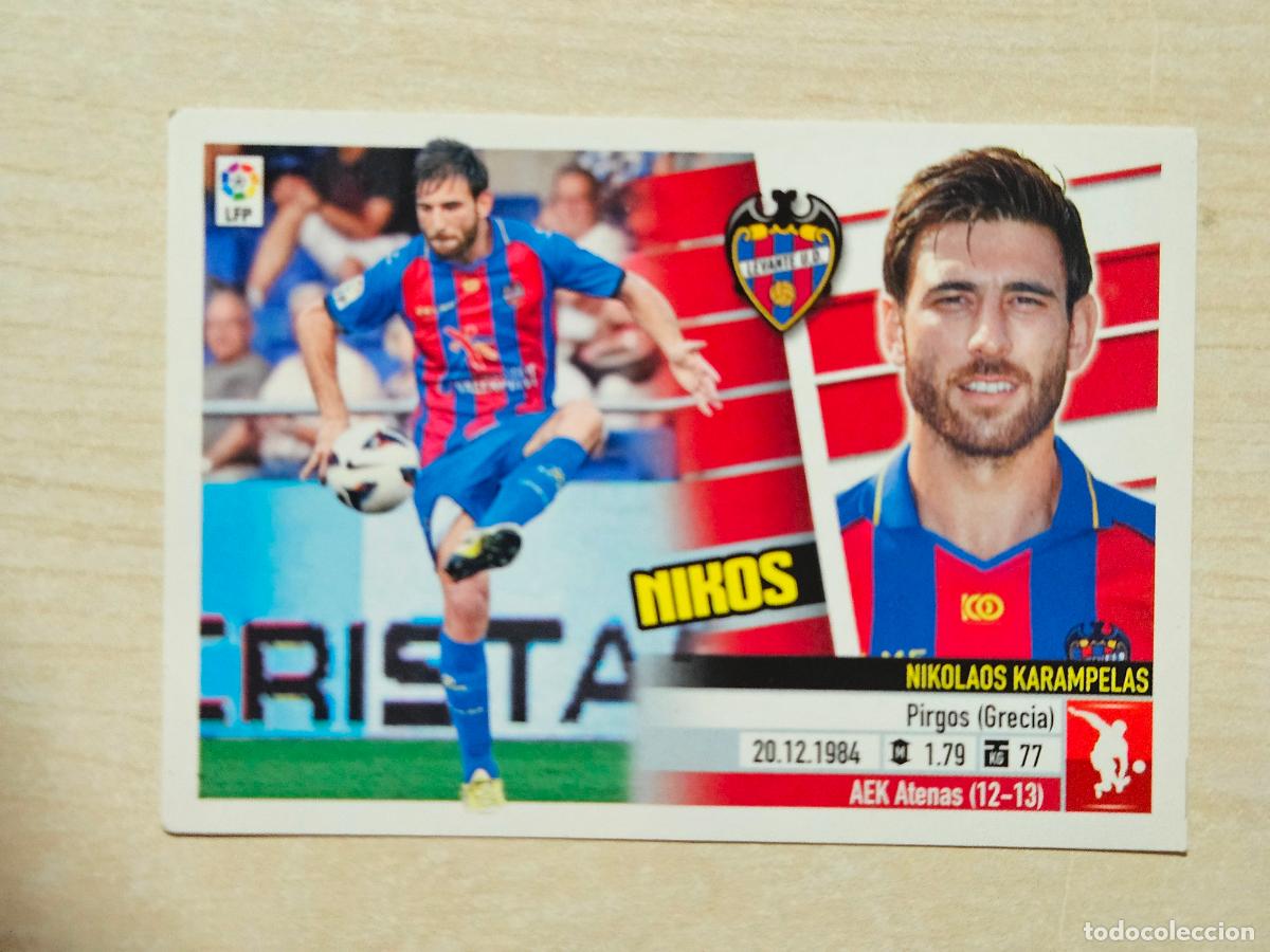 Cromos de F&uacute;tbol: CROMO N&ordm; 5A NIKOS - ESTE 2013 14 - 13 14 - CROMO SIN PEGAR - LEVANTE