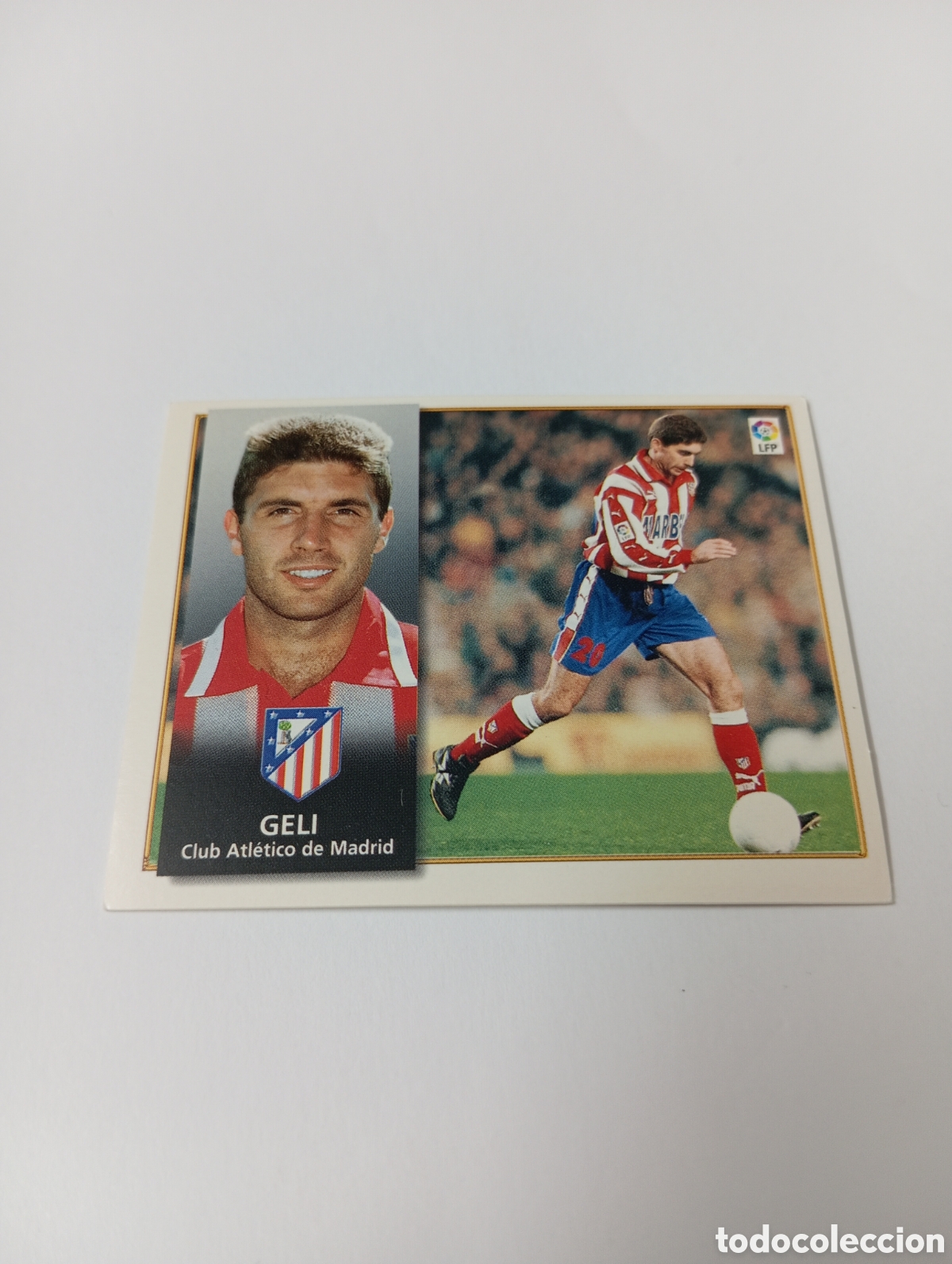 Cromos de F&uacute;tbol: GELI Atl&eacute;tico de Madrid Liga Este 1998 1999 NUEVO SIN PEGAR 98 99
