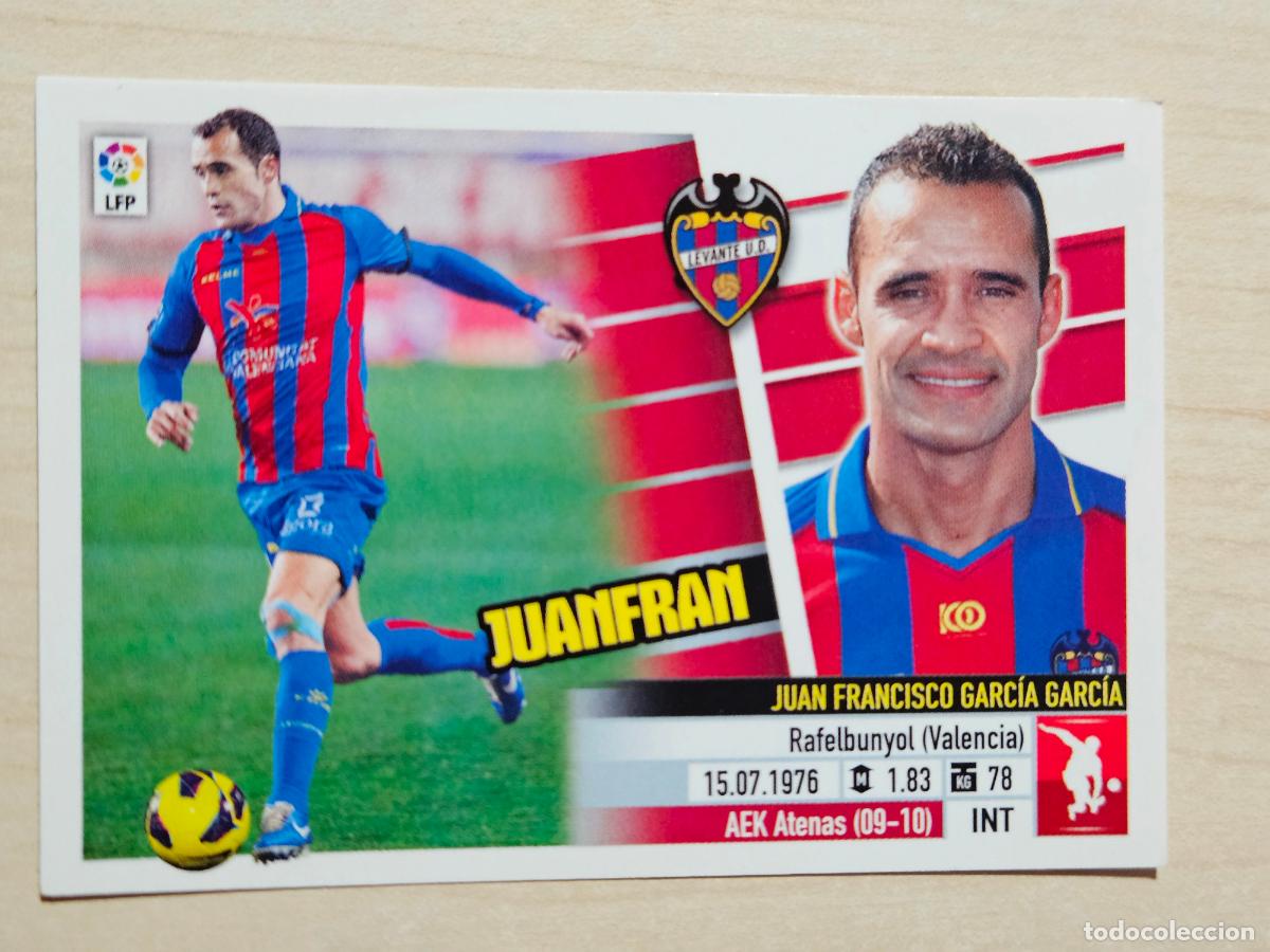 Cromos de F&uacute;tbol: CROMO N&ordm; 7 JUANFRAN - ESTE 2013 14 - 13 14 - CROMO SIN PEGAR - LEVANTE