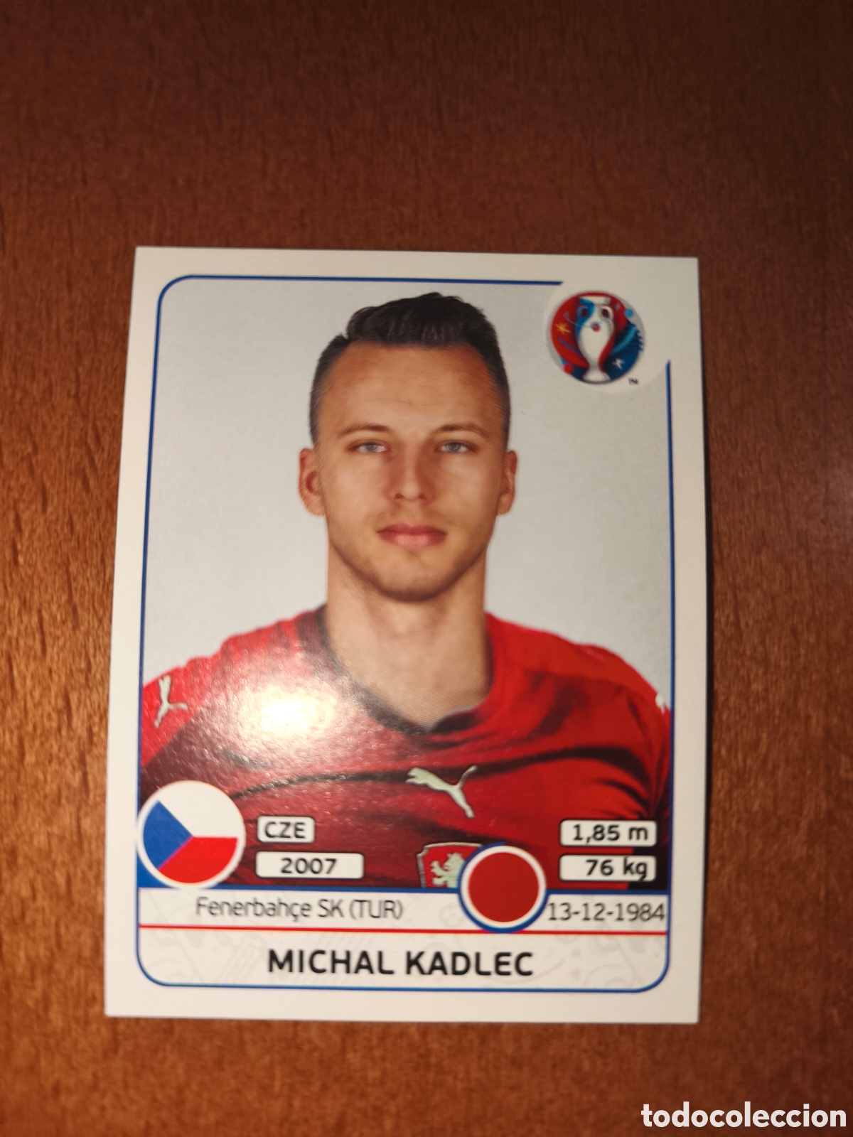 Cromos de Futebol: Michal Kadlec n&deg;390 UEFA Euro 2016 Republica Checa