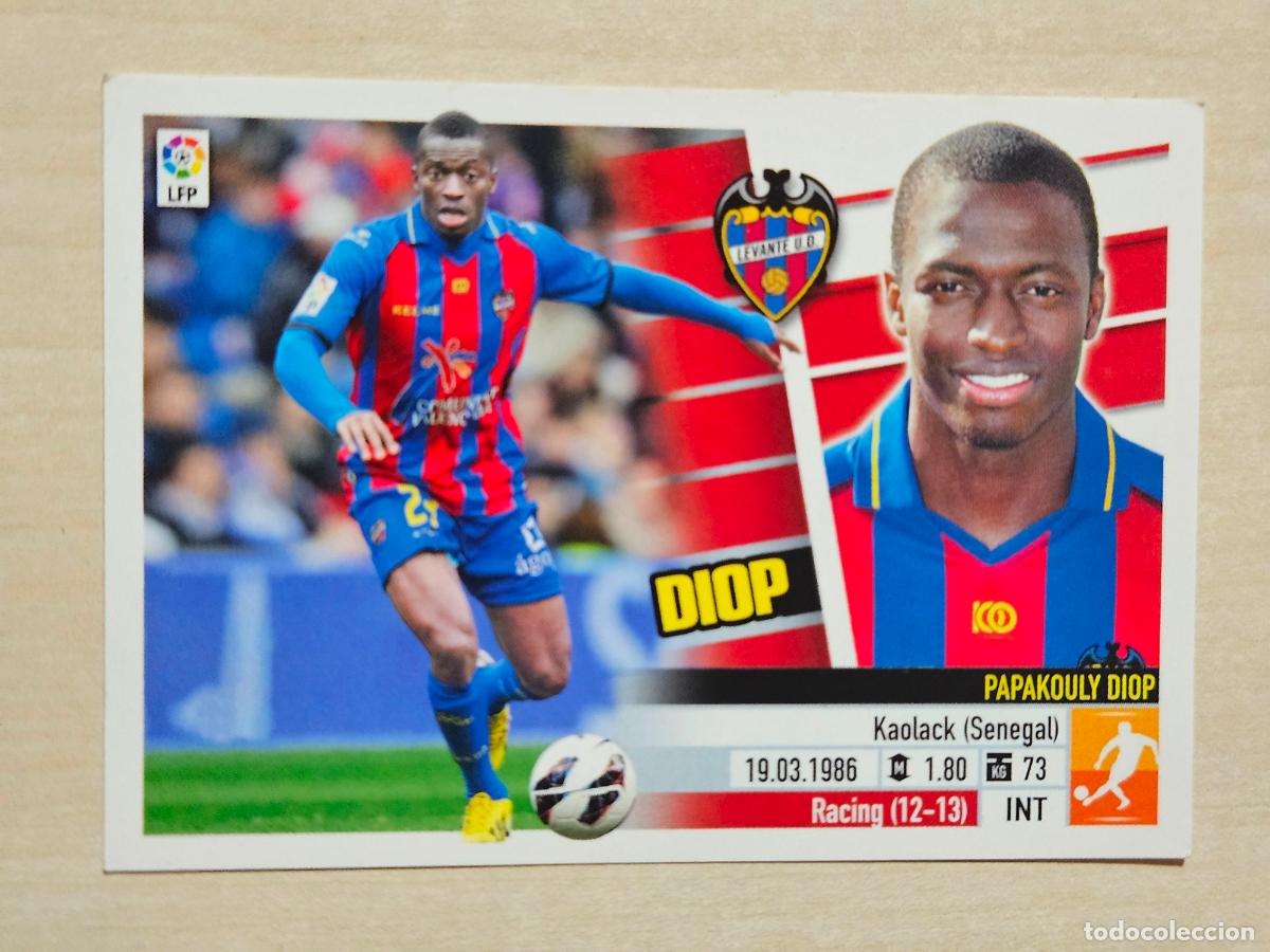 Cromos de Futebol: CROMO N&ordm; 8 DIOP - ESTE 2013 14 - 13 14 - CROMO SIN PEGAR - LEVANTE