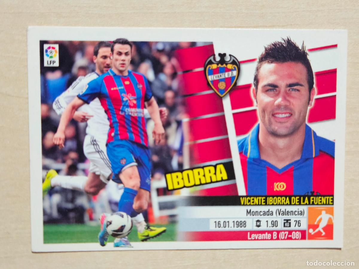 Cromos de Futebol: CROMO N&ordm; 9 IBORRA - ESTE 2013 14 - 13 14 - CROMO SIN PEGAR - LEVANTE