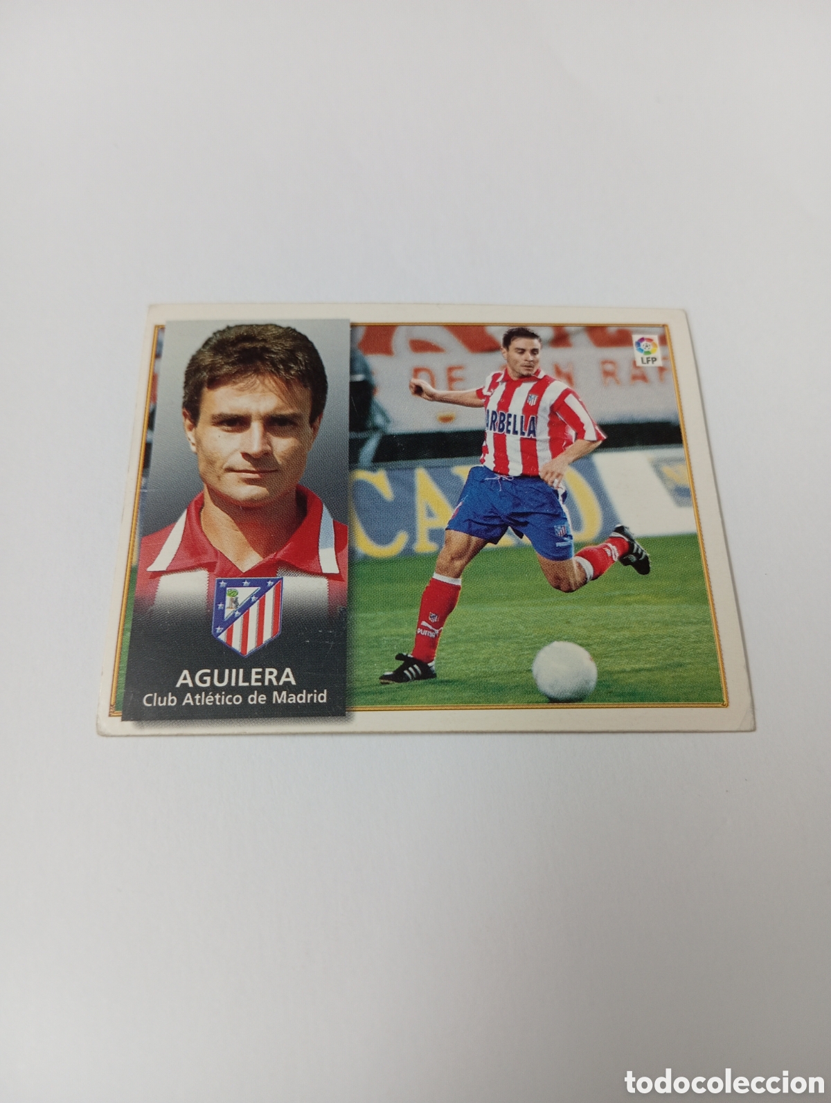 Cromos de Futebol: AGUILERA Atl&eacute;tico de Madrid Liga Este 1998 1999 NUEVO SIN PEGAR 98 99